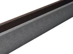 Graue Prallschutzbohle