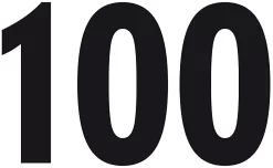 Startnummernsatz 1-100