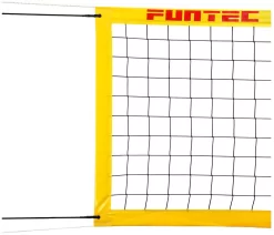 Funtec® Beachvolleyballnetz PRO BEACH BLACKS 8,5 M